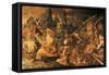 Naval Combat, Fresco-Rosso Fiorentino-Framed Stretched Canvas