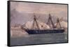 NAVAL COMBAT OF EL CALLAO FRIGATE LA BLANCA. RAFAEL MONLEON. Location: MUSEO NAVAL, MADRID-RAFAEL MONLEON-Framed Stretched Canvas