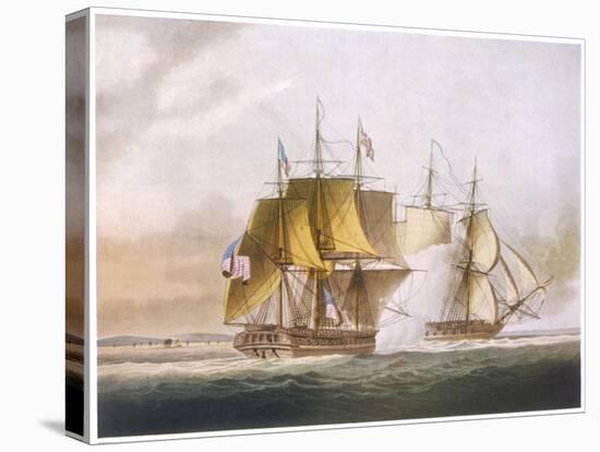 Naval Combat off Boston Between Hms Shannon and the American Frigate Chesapeake-Jeakes-Stretched Canvas