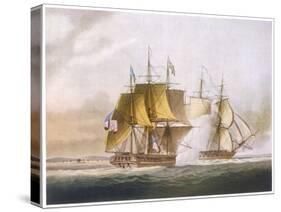 Naval Combat off Boston Between Hms Shannon and the American Frigate Chesapeake-Jeakes-Stretched Canvas