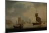 Naval Cutter by Belem Tower at the Mouth of the Tagus-William Anderson-Mounted Giclee Print