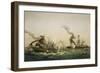 Naval Engagement Between the U.S.S. Kearsarge and the Confederate sea raider Alabama-Lt-Col Lebreton-Framed Giclee Print