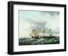 Naval Engagement Between Uss Wasp and Hms Frolic, C.1815-Thomas Birch-Framed Giclee Print