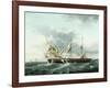 Naval Engagement Between Uss Wasp and Hms Frolic, C.1815-Thomas Birch-Framed Giclee Print