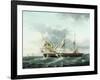 Naval Engagement Between Uss Wasp and Hms Frolic, C.1815-Thomas Birch-Framed Giclee Print
