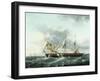 Naval Engagement Between Uss Wasp and Hms Frolic, C.1815-Thomas Birch-Framed Giclee Print