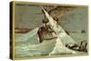 Naval Engagement, Spanish-American War, 1898-null-Stretched Canvas