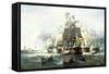 Naval Engagement-Francois Musin-Framed Stretched Canvas