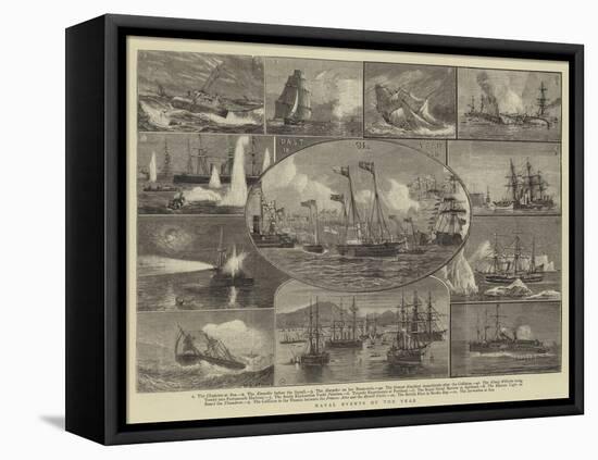 Naval Events of the Year-William Edward Atkins-Framed Stretched Canvas