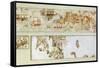 Naval Expeditions, Akrotiri Fresco, Thera-null-Framed Stretched Canvas