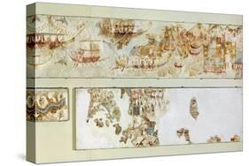 Naval Expeditions, Akrotiri Fresco, Thera-null-Stretched Canvas