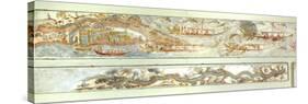 Naval Expeditions and River Landscape, Akrotiri Fresco, Thera-null-Stretched Canvas