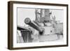 Naval Guns on the Battleship Michigan-null-Framed Art Print