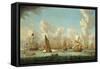 Naval Magazine in Spithead (England), in 1767. Oil on Canvas, 18Th Century, by Francis Swaine (Ca.-Francis Swaine-Framed Stretched Canvas