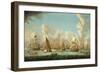 Naval Magazine in Spithead (England), in 1767. Oil on Canvas, 18Th Century, by Francis Swaine (Ca.-Francis Swaine-Framed Giclee Print