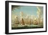 Naval Magazine in Spithead (England), in 1767. Oil on Canvas, 18Th Century, by Francis Swaine (Ca.-Francis Swaine-Framed Giclee Print