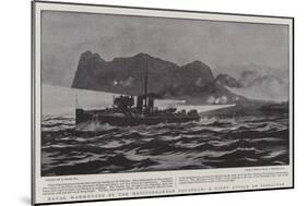 Naval Manoeuvres by the Mediterranean Squadron, a Night Attack on Gibraltar-Joseph Nash-Mounted Giclee Print