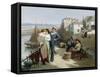 Naval Manoeuvres-Edwin Roberts-Framed Stretched Canvas