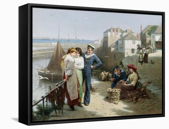 Naval Manoeuvres-Edwin Roberts-Framed Stretched Canvas