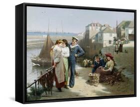 Naval Manoeuvres-Edwin Roberts-Framed Stretched Canvas