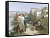 Naval Manoeuvres-Edwin Roberts-Framed Stretched Canvas
