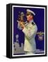 "Naval Officer,"February 24, 1934-Edgar Franklin Wittmack-Framed Stretched Canvas