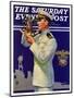 "Naval Officer," Saturday Evening Post Cover, February 24, 1934-Edgar Franklin Wittmack-Mounted Giclee Print