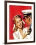 "Naval Officer & Woman," August 8, 1942-Jon Whitcomb-Framed Giclee Print
