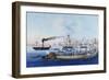 Naval Procession of Pope Gregory XVI from Civitavecchia to Saline Corneto, May 23, 1835, Italy-null-Framed Giclee Print