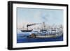 Naval Procession of Pope Gregory XVI from Civitavecchia to Saline Corneto, May 23, 1835, Italy-null-Framed Giclee Print