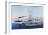 Naval Procession of Pope Gregory XVI from Civitavecchia to Saline Corneto, May 23, 1835, Italy-null-Framed Giclee Print