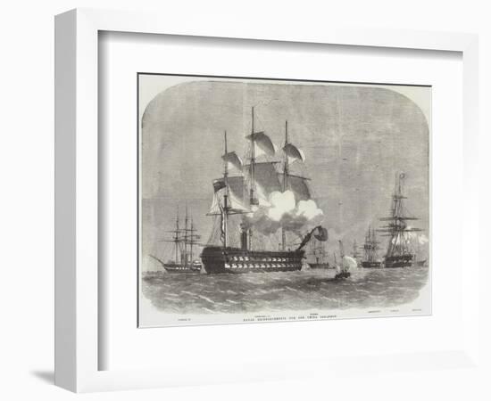 Naval Reinforcements for the China Squadron-Edwin Weedon-Framed Giclee Print