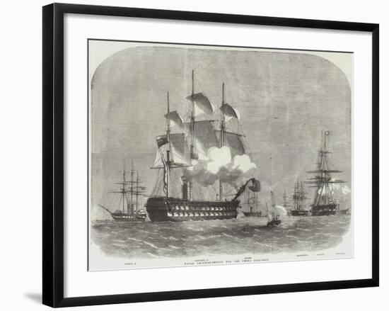 Naval Reinforcements for the China Squadron-Edwin Weedon-Framed Giclee Print