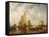 Naval Review, 1649-Simon Jacobsz Vlieger-Framed Stretched Canvas