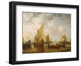 Naval Review, 1649-Simon Jacobsz Vlieger-Framed Giclee Print