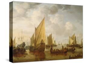 Naval Review, 1649-Simon Jacobsz Vlieger-Stretched Canvas