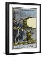 Naval Searchlight-null-Framed Giclee Print