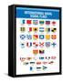 Naval Signal Nautical Flags Transportation Print Poster-null-Framed Stretched Canvas