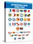 Naval Signal Nautical Flags Transportation Print Poster-null-Stretched Canvas