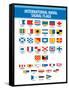 Naval Signal Nautical Flags Transportation Print Poster-null-Framed Stretched Canvas