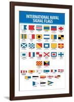 Naval Signal Nautical Flags Transportation-null-Framed Art Print