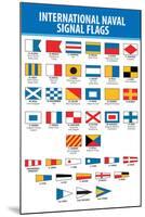 Naval Signal Nautical Flags Transportation-null-Mounted Art Print