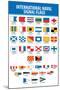 Naval Signal Nautical Flags Transportation-null-Mounted Art Print