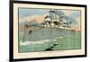 Naval Steamship-Charles Robinson-Framed Art Print
