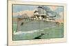 Naval Steamship-Charles Robinson-Stretched Canvas