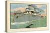 Naval Steamship-Charles Robinson-Stretched Canvas