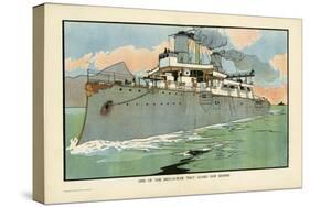 Naval Steamship-Charles Robinson-Stretched Canvas