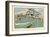 Naval Steamship-Charles Robinson-Framed Art Print