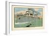 Naval Steamship-Charles Robinson-Framed Art Print