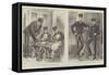 Naval Training of Prince Albert Victor of Wales and His Brother-null-Framed Stretched Canvas